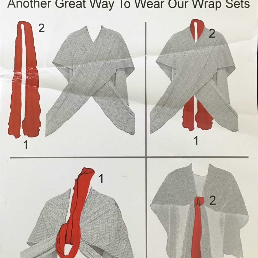 Versatile wool wrap - Picture 4 of 5